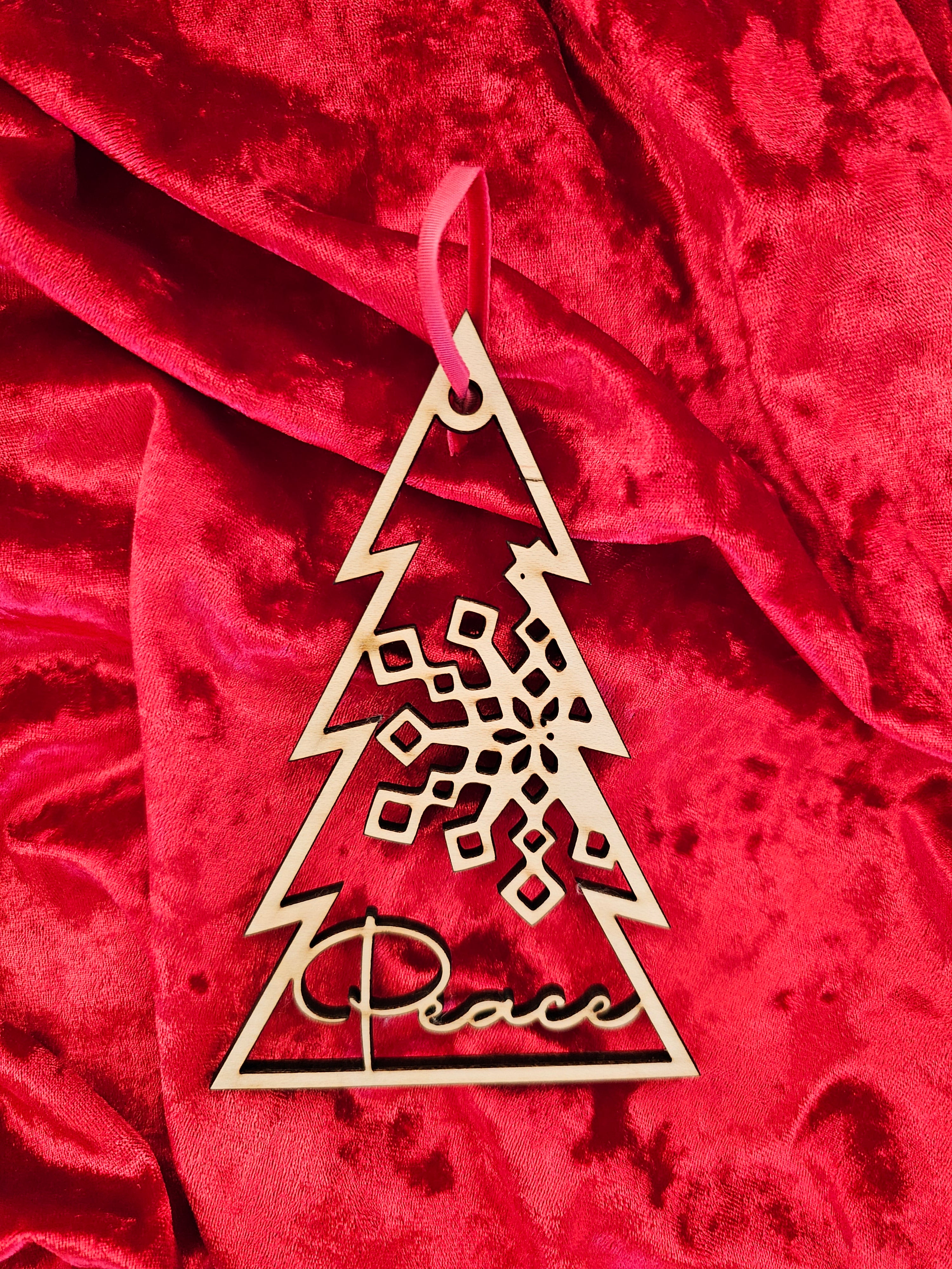 Peace, Joy and Hope Christmas Ornaments - Set of 3