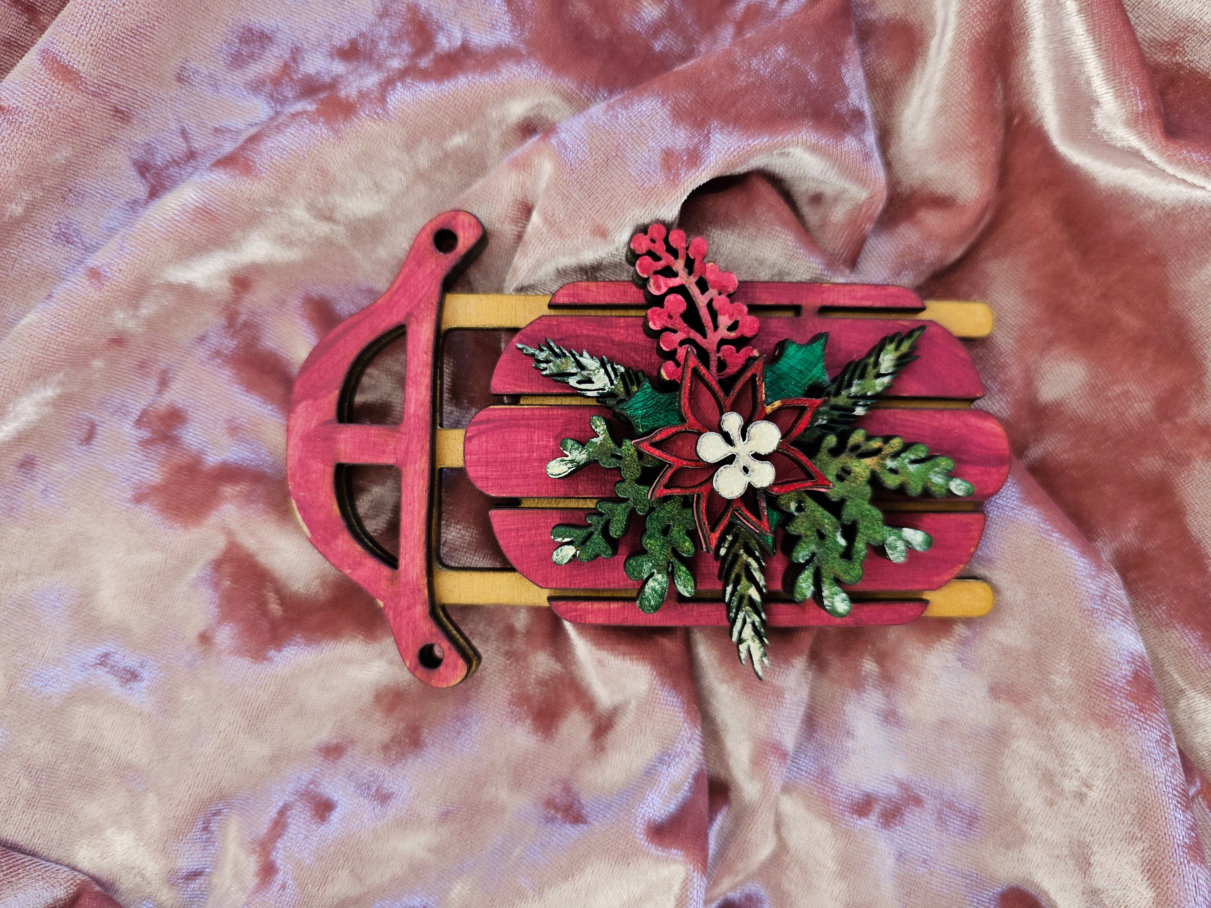 Old-Fashioned Sleigh Ornaments