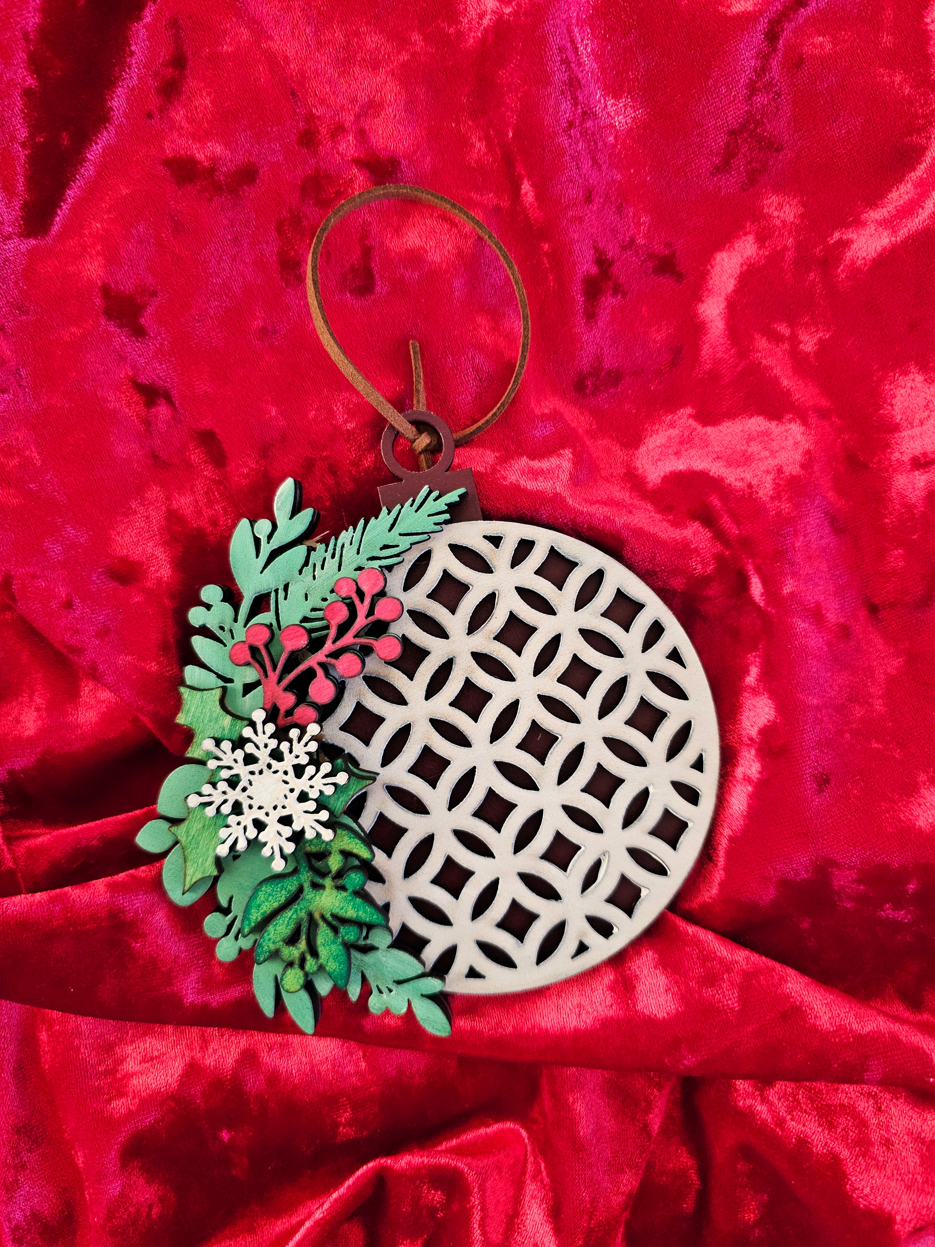 Christmas Ball Ornaments - Set of 4