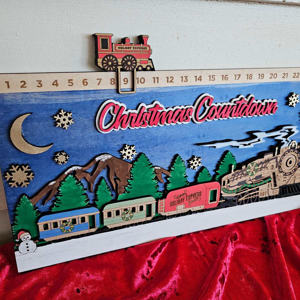 Christmas Express Train Countdown – crafted