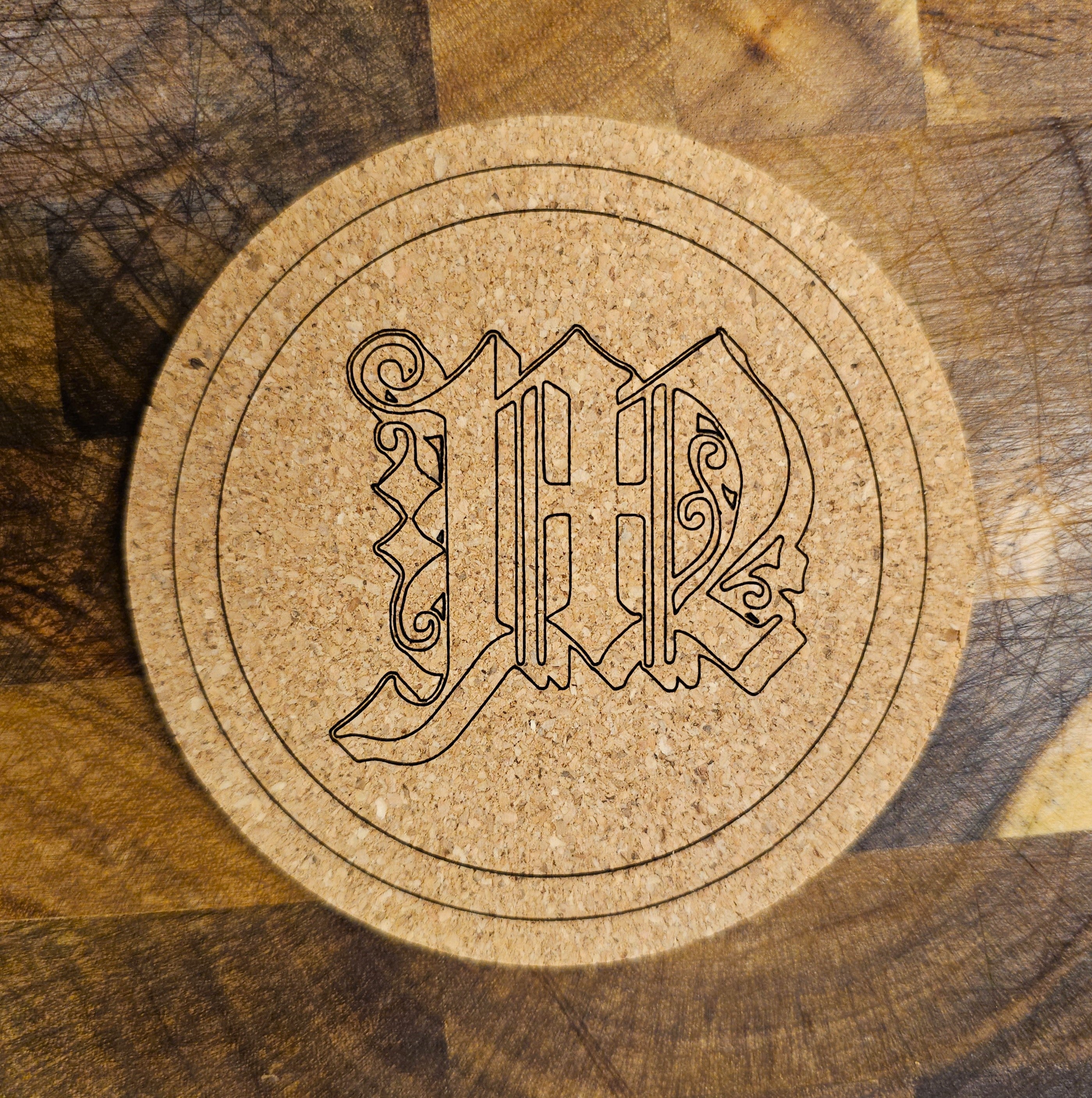 Personalized Cork Coaster