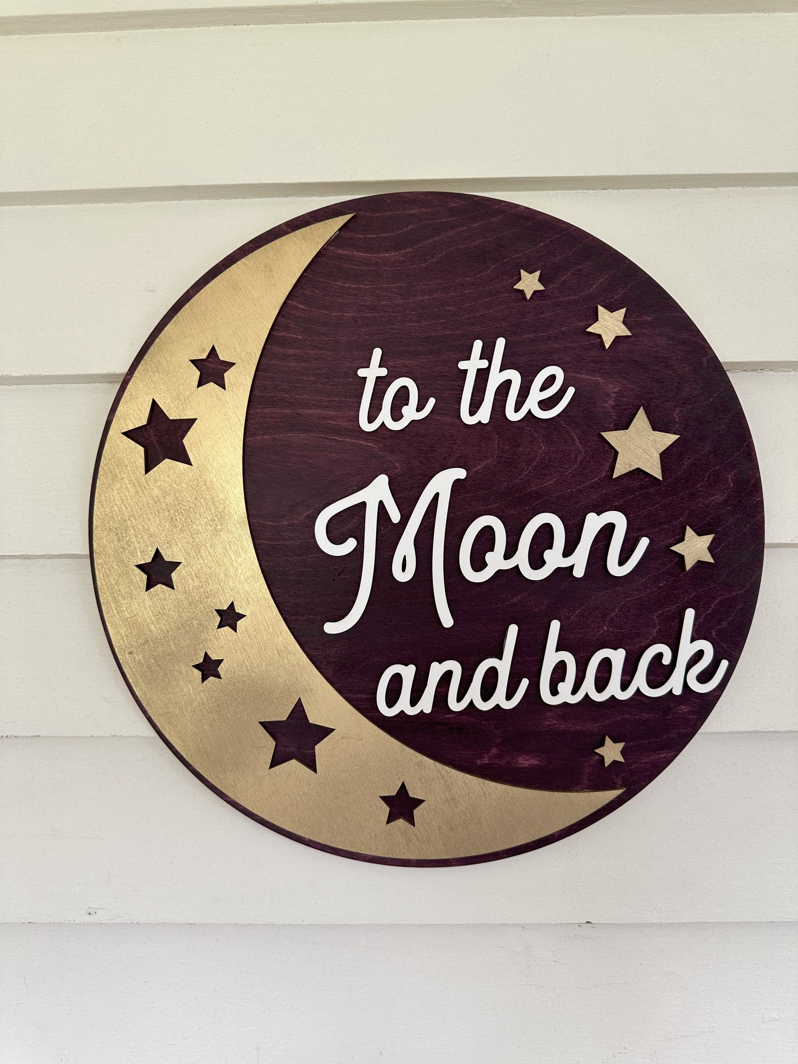 To The Moon and Back Children's Room Decor