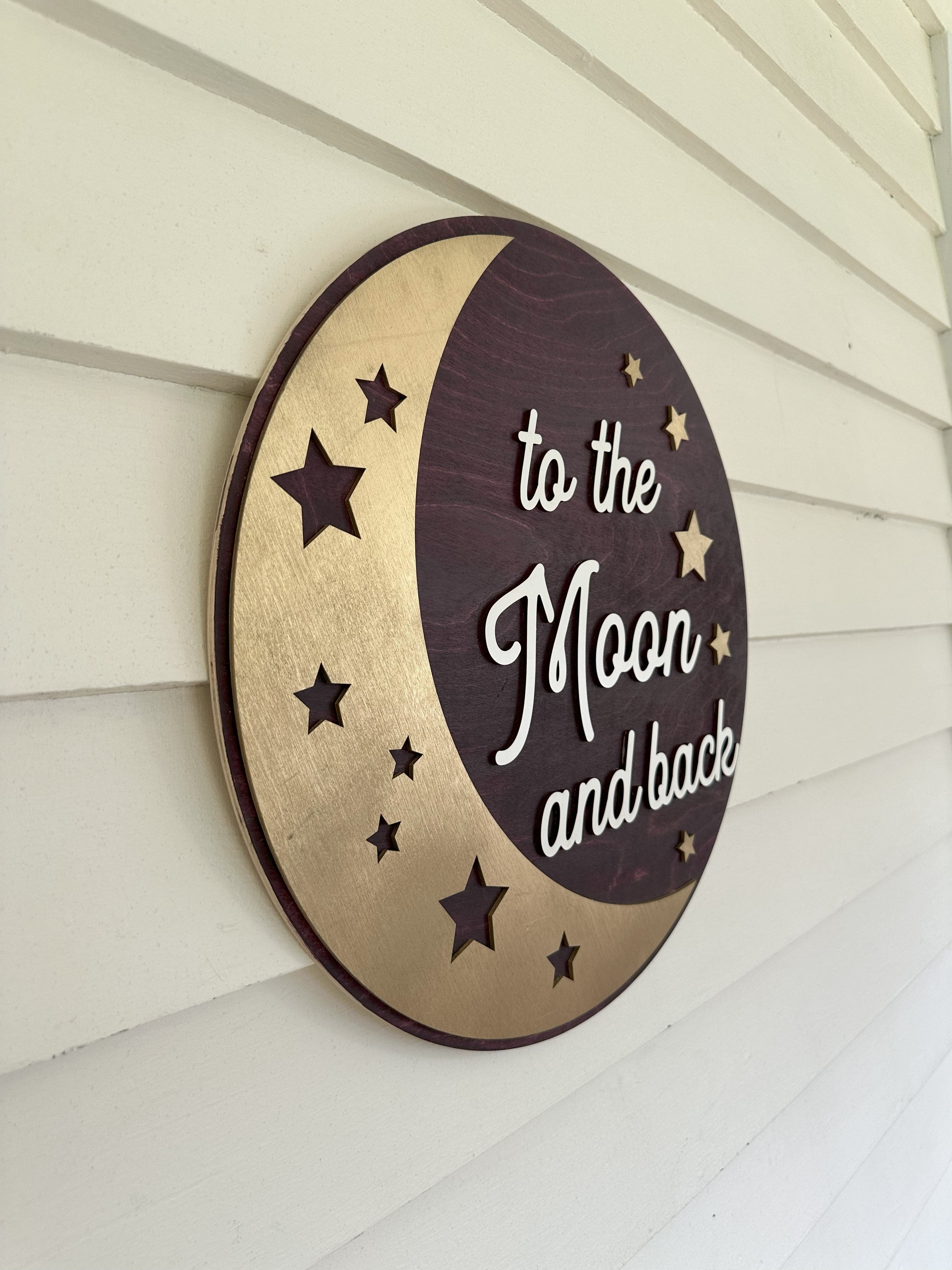 To The Moon and Back Children's Room Decor